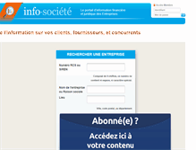 Tablet Screenshot of info-societe.com